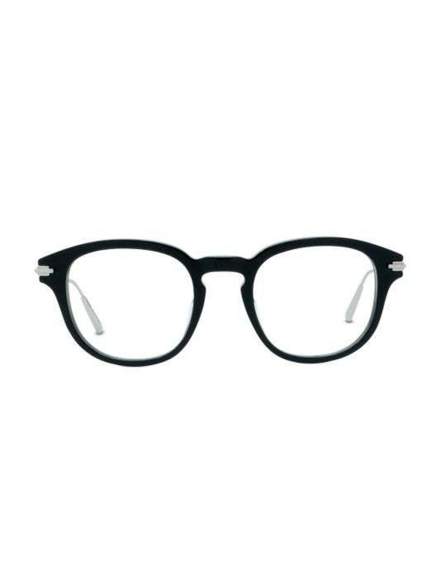 Men * Diorblacksuito 49Mm Round Eyeglasses For Men