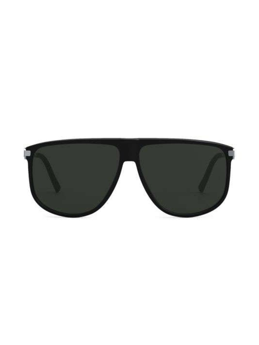 Men * Dior Cd Link S2U 63Mm Black Rectangular Sunglasses