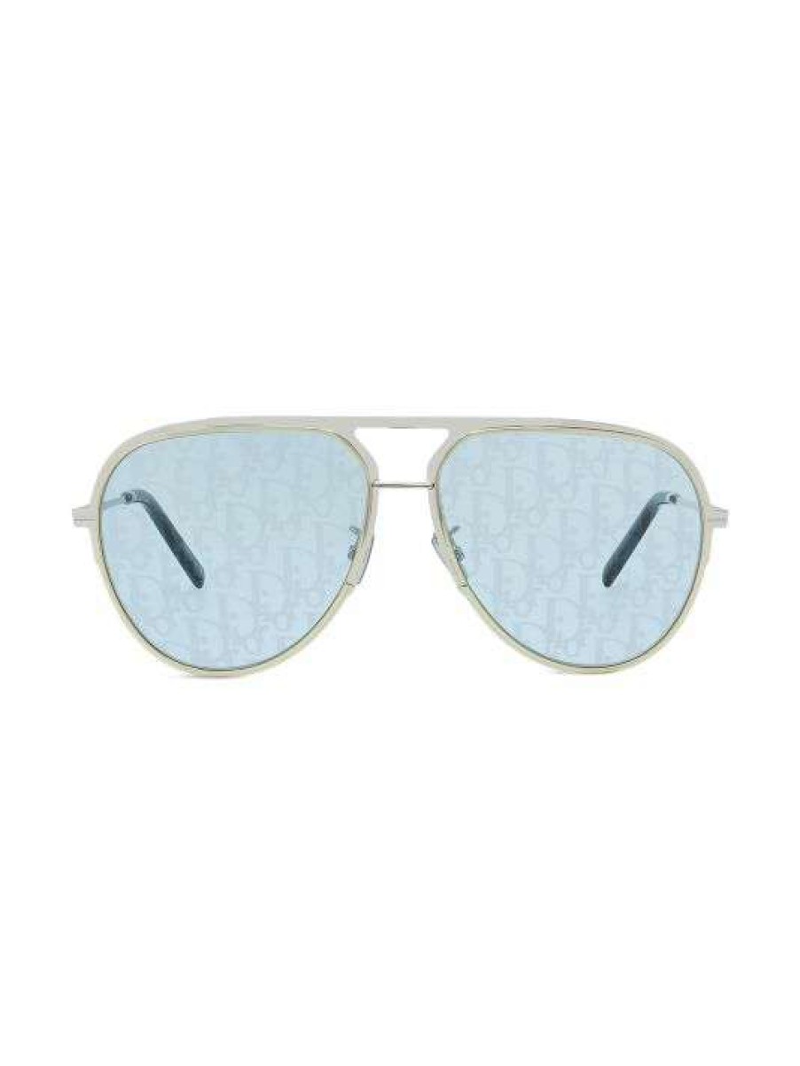 Accessories * Dioressential 60Mm Dioroblique Lens Metal Aviator Sunglasses For Men