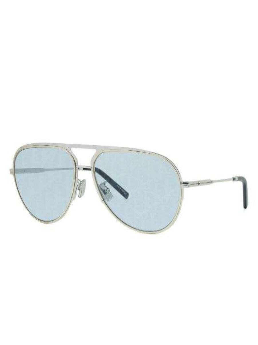 Accessories * Dioressential 60Mm Dioroblique Lens Metal Aviator Sunglasses For Men