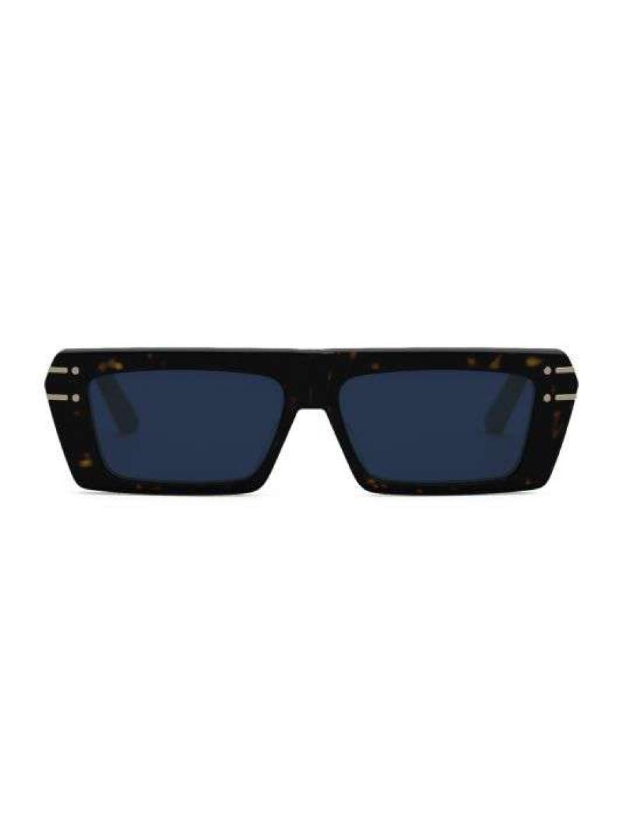 Men * Diorsignature 54Mm Rectangular Sunglasses