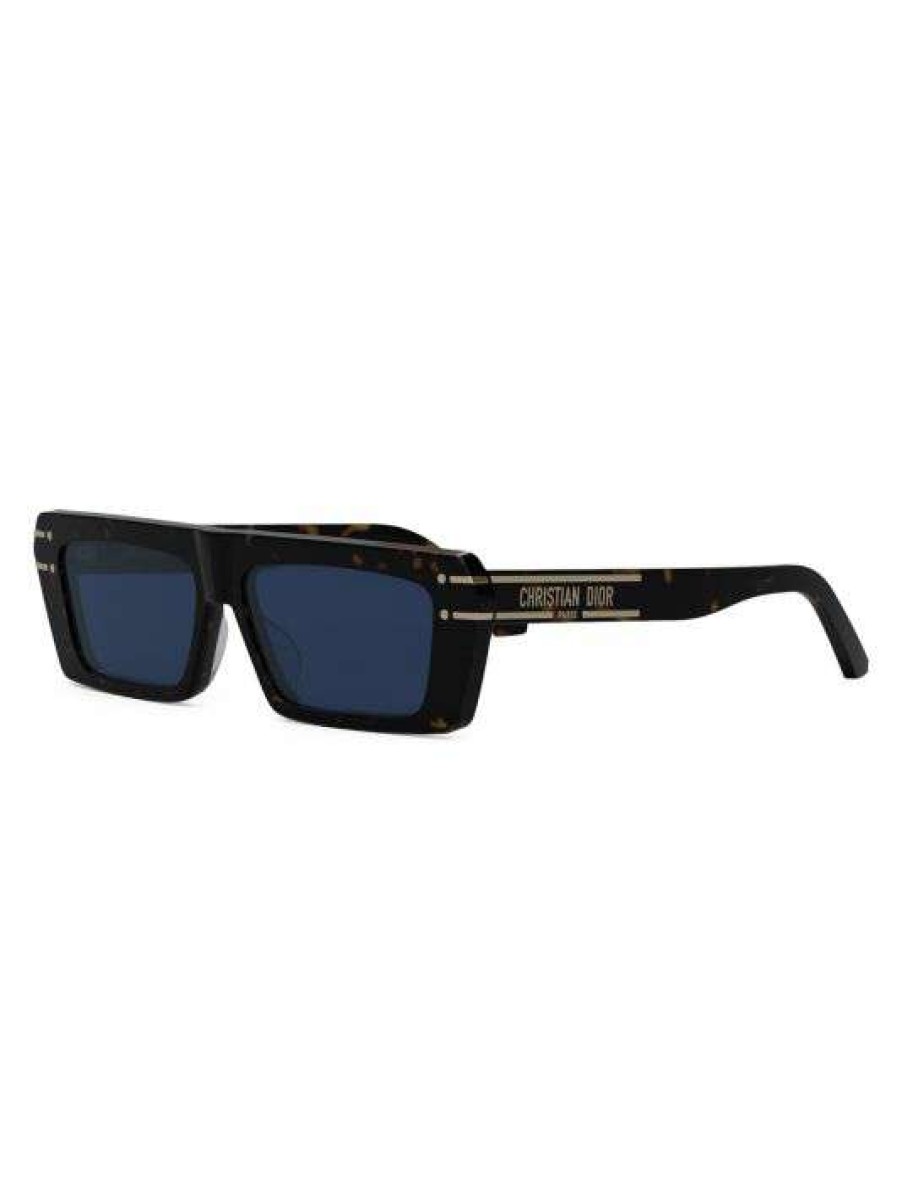 Men * Diorsignature 54Mm Rectangular Sunglasses