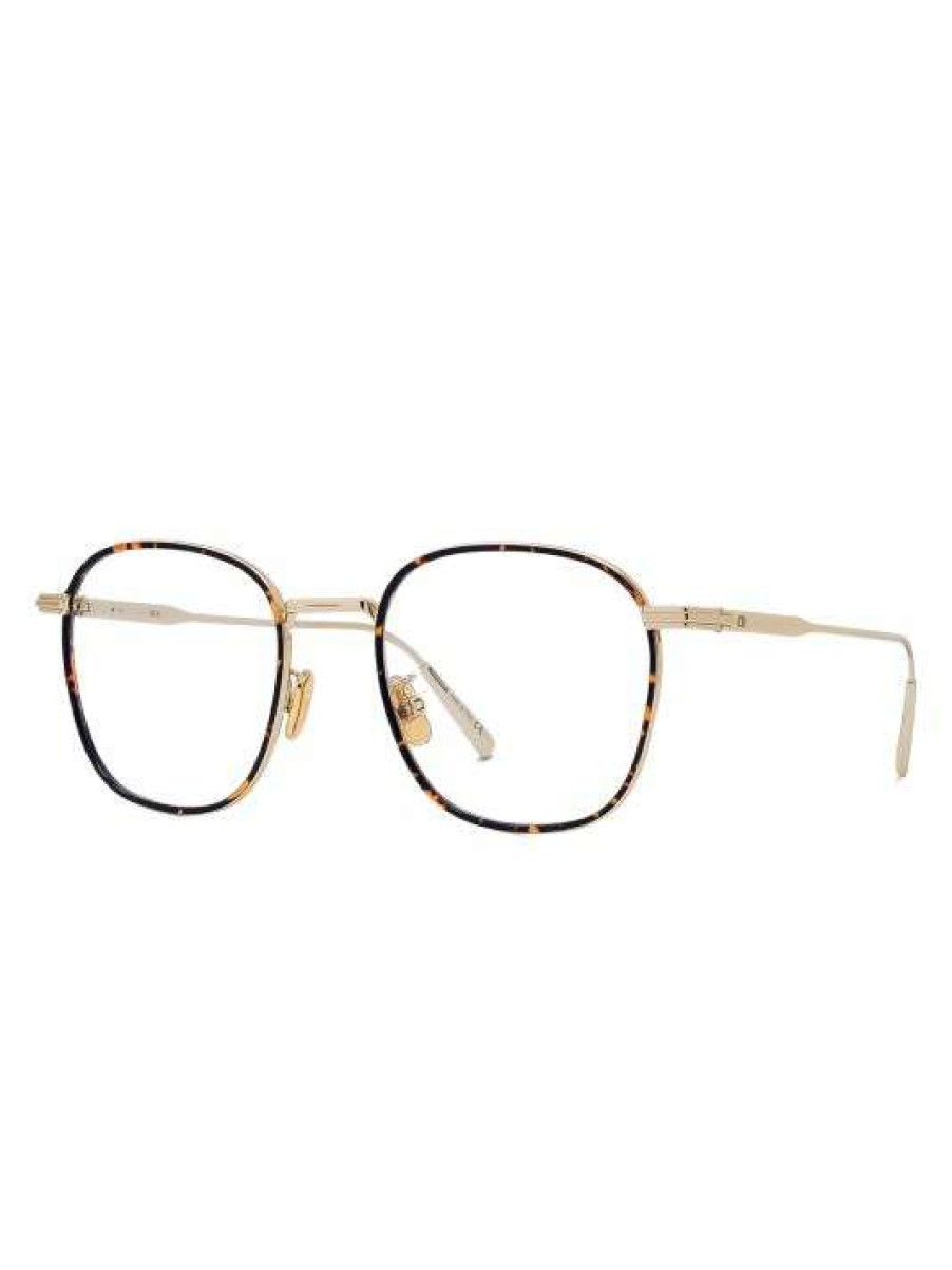 Accessories * Diorblacksuito Rf 50Mm Metal Square Optical Glasses For Men