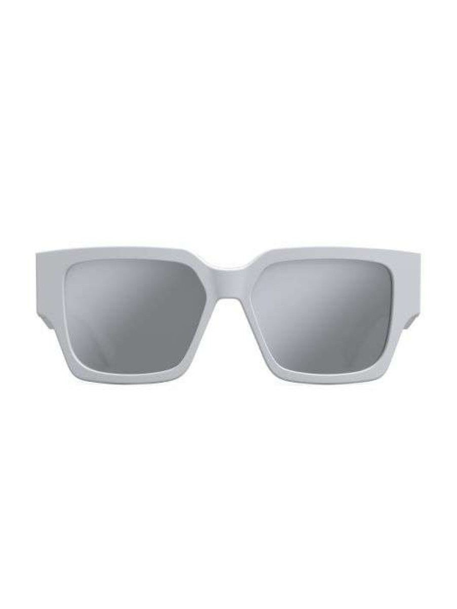 Men * Dior Cd Su 55Mm White Rectangular Sunglasses